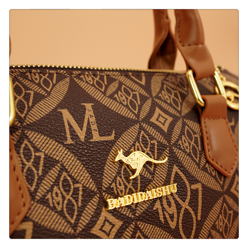 This year's popular cross-border handbag for women is the 2024 new printed letter texture light luxury Boston handbag and single-shoulder bag undefined