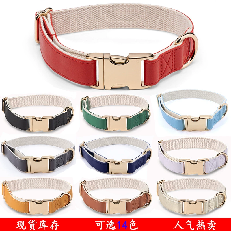 Amazon ошейник для домашних животных металлическая пряжка металлическая Внешняя торговля новый оптовый Размер собака высокое качество универсальная