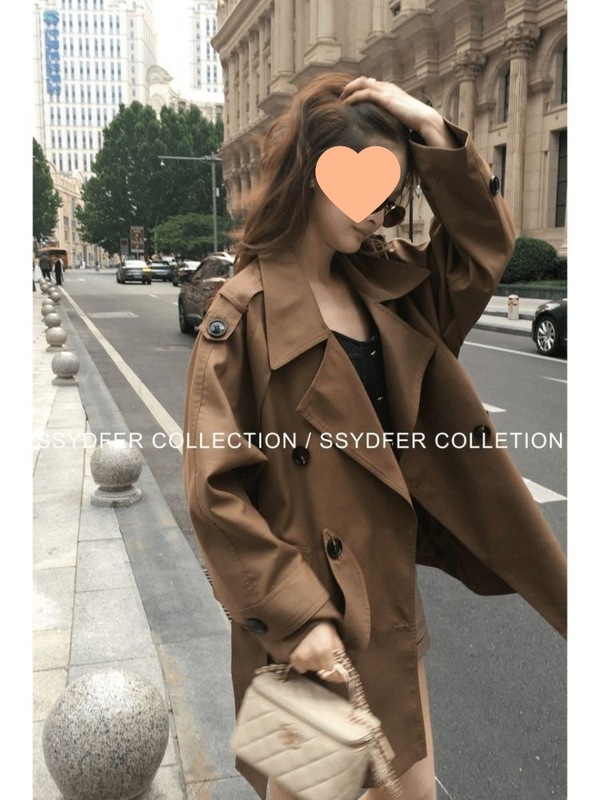 韩版小众翻领气质风衣女2025秋季流行单品新款外套时尚设计感大衣|undefined