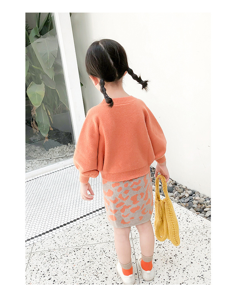 Ensemble pull tricoté pour filles, édition coréenne, manteau, robe de princesse, à la mode, pour bébé, nouvelle collection automne 2023_voghion.com