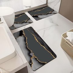 Light Luxury Minimalist Bathroom Absorbent Floor Mat, Non-Slip Toilet Foot Mat with Diatomaceous Earth Base and Soft Rubber Backing, Home Use Carpet—Wholesale