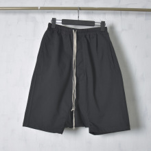 RO24SSRO针织五分哈伦吊裆裤内里包边 金属铜扣 欧美潮流休闲短裤