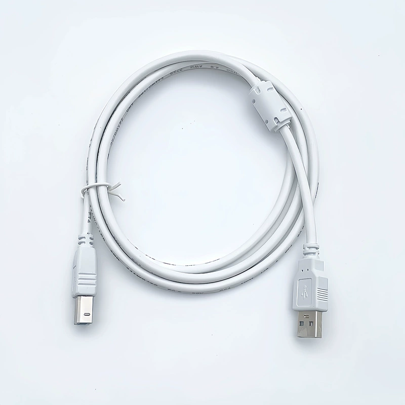 Кабель принтера USB 2.0 A к B, белый, варианты 1,5 / 3 / 5 м