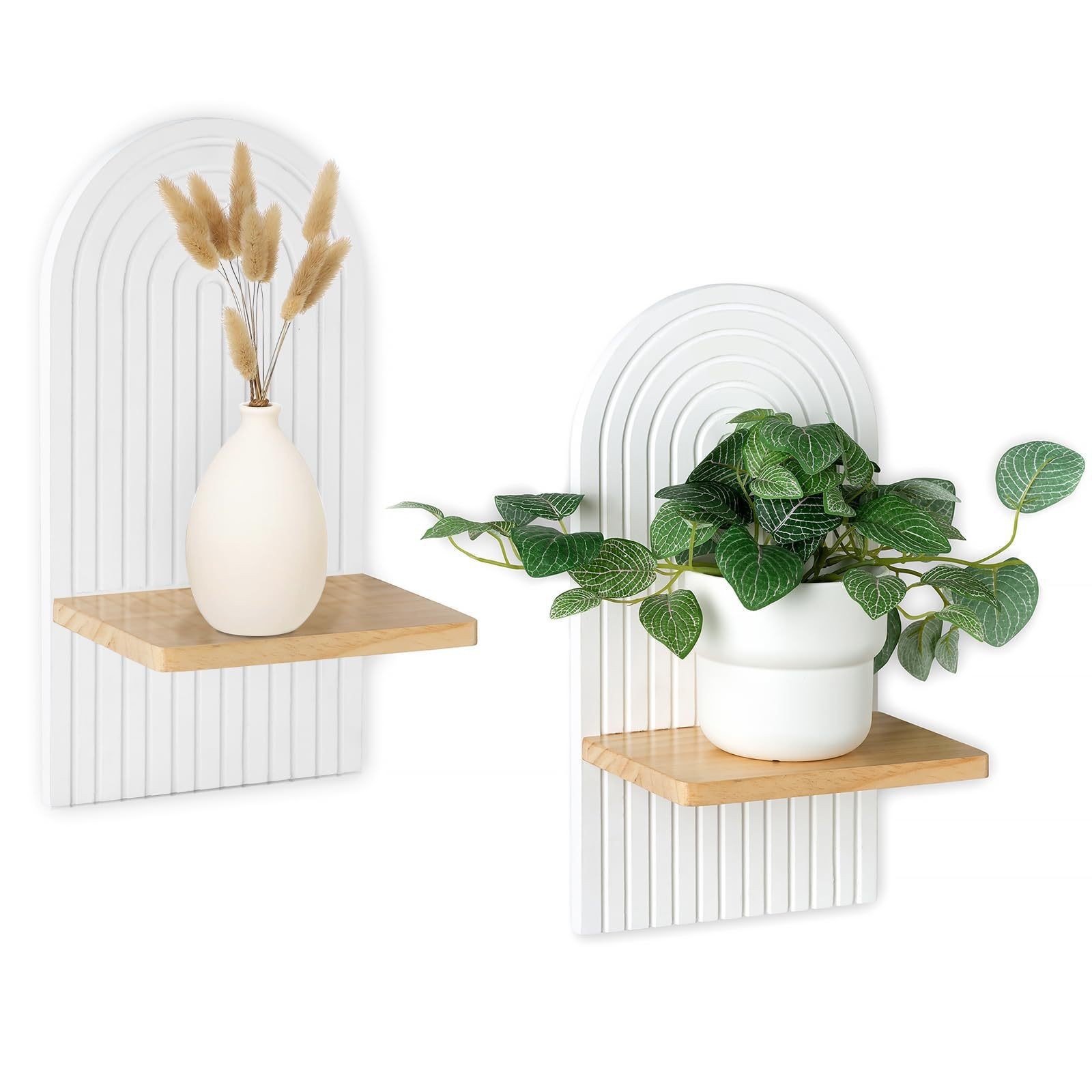Cross-Border Wooden Wall Candle Holder Wall-Mounted Candle Holder Shelf Living Room Wall Decoration Aromatherapy Candle Wooden Candle Holder