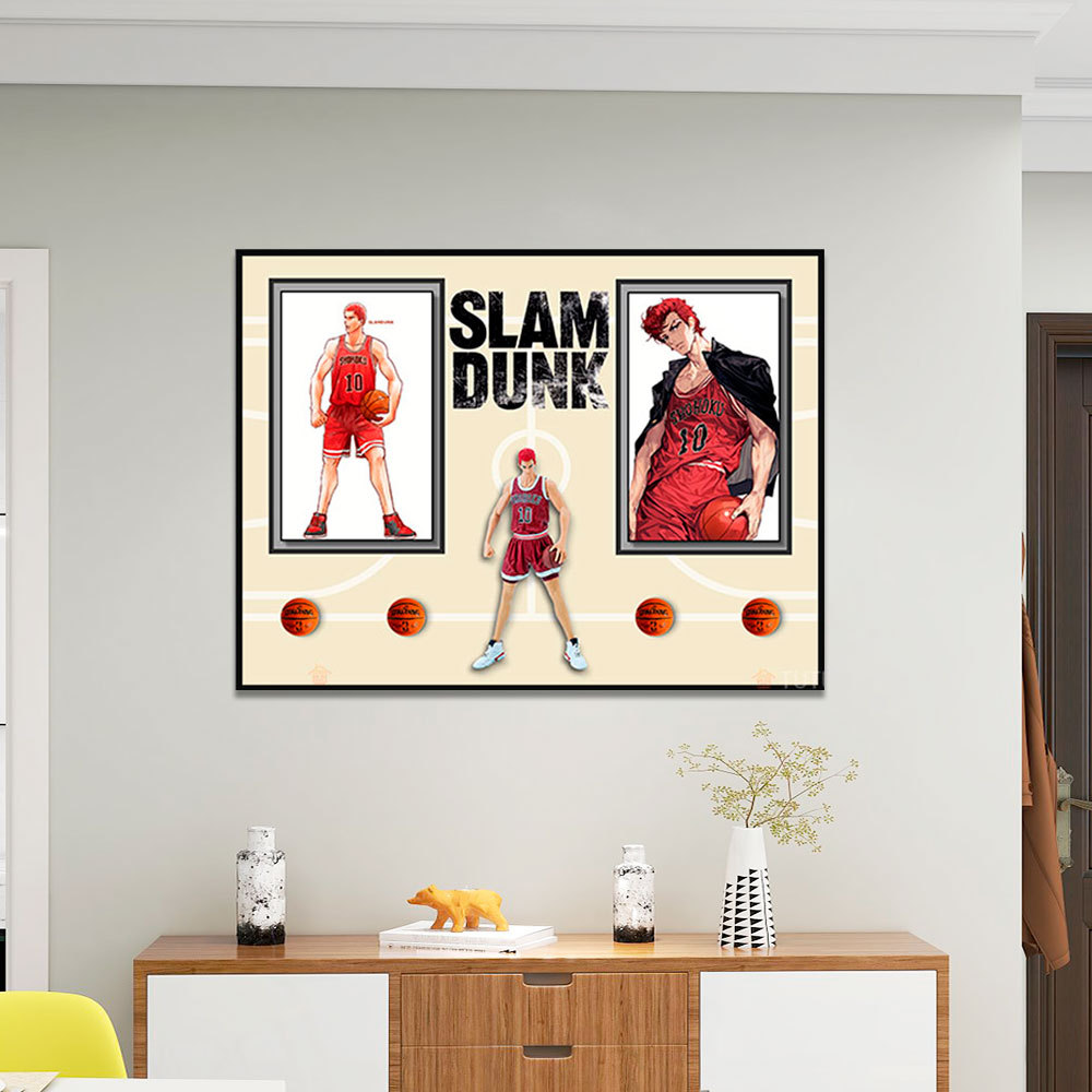 Slam Dunk moda hecha a mano pintura decorativa hecha a mano pintura real salón sofá Fondo dormitorio pasillo colgante pintura