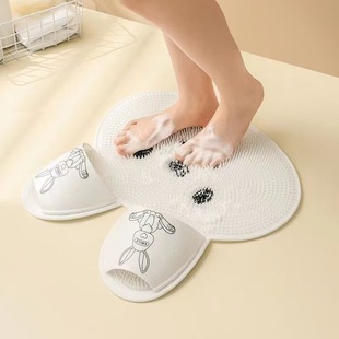 New Silicone Foot Wash and Dead Skin Removal Shower Room Floor Mat Massage Foot Mat Bathroom Non-Slip Mat Bath Foot Rub Artifact