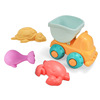 Beach sand from soft rubber play in water, tools set, Amazon, hourglass