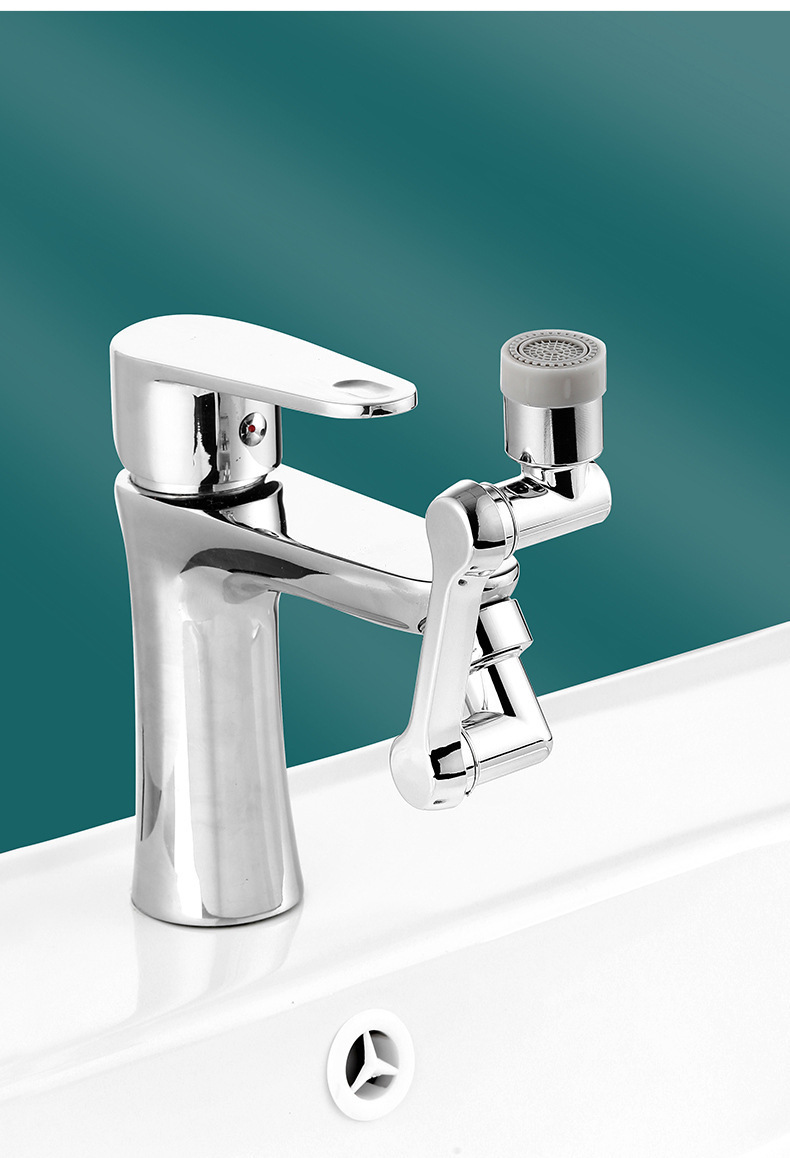 1080-degree splash-proof rotating universal faucet mechanical arm multi-functional rotating faucet extension bubble extender undefined