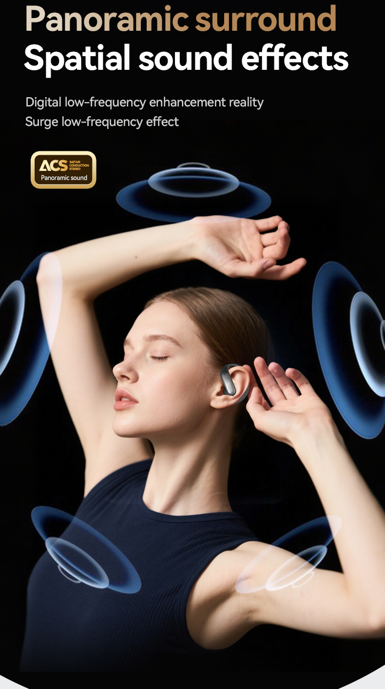 Wireless Sports Ear-hook Headphones With Long Battery Life_voghion.com