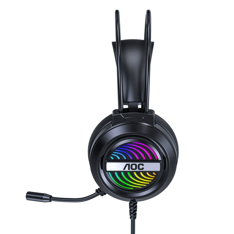 Оптовая продажа AOC GH120, настольная USB-гарнитура для ноутбука, наушники Guanjie E-Games 7.1 с глянцевым покрытием