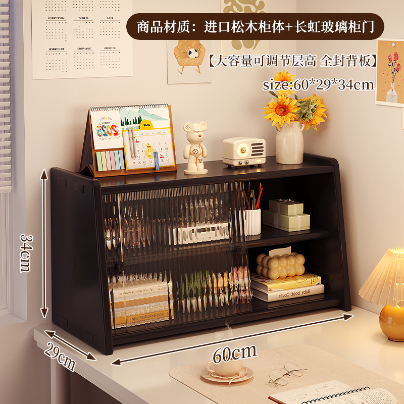 Caja de almacenamiento de escritorio de madera sólida, estante de productos para el cuidado de la piel, batimón labial, tocador, gabinete de almacenamiento de cosméticos de alta calidad