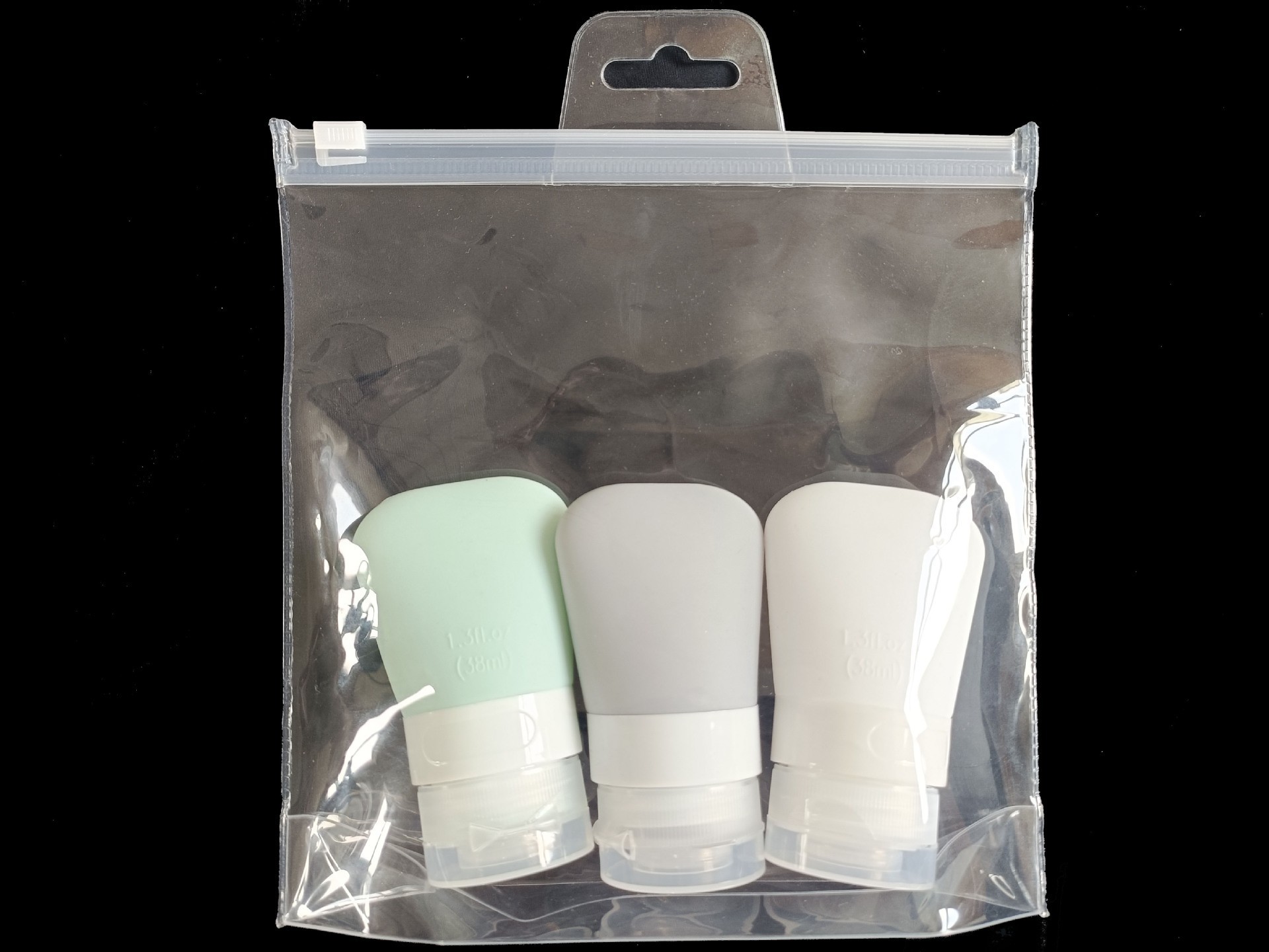 Traje de sub-botella de viaje botella de silicona cosmético a prueba de fugas champú portátil Gel de ducha almacenamiento vacío apretón