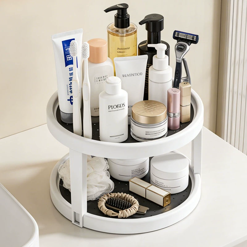 Spice Rack Shelf Rack Rotating Plastic Kitchen from Yomiego