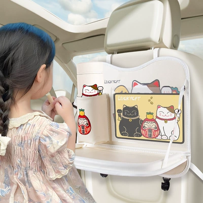 Car Garbage Bag Storage Bag: Car table board