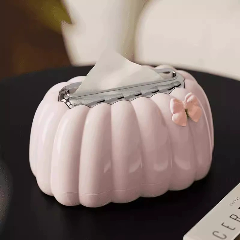tissue storage box Pumpkin tissue box Home creative cardboard box Office living room simple pumpkin shape