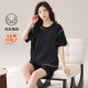 [Pure Cotton] Pajamas Women's Summer Short-sleeved Shorts 2025 New Home Clothes Two-piece Suit with Chest Pad
