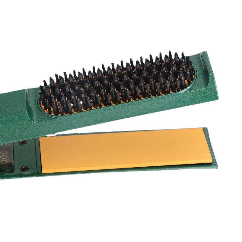 陶瓷两用电夹板直发器懒人无热卷发棒直卷两用卷发器家用直发棒