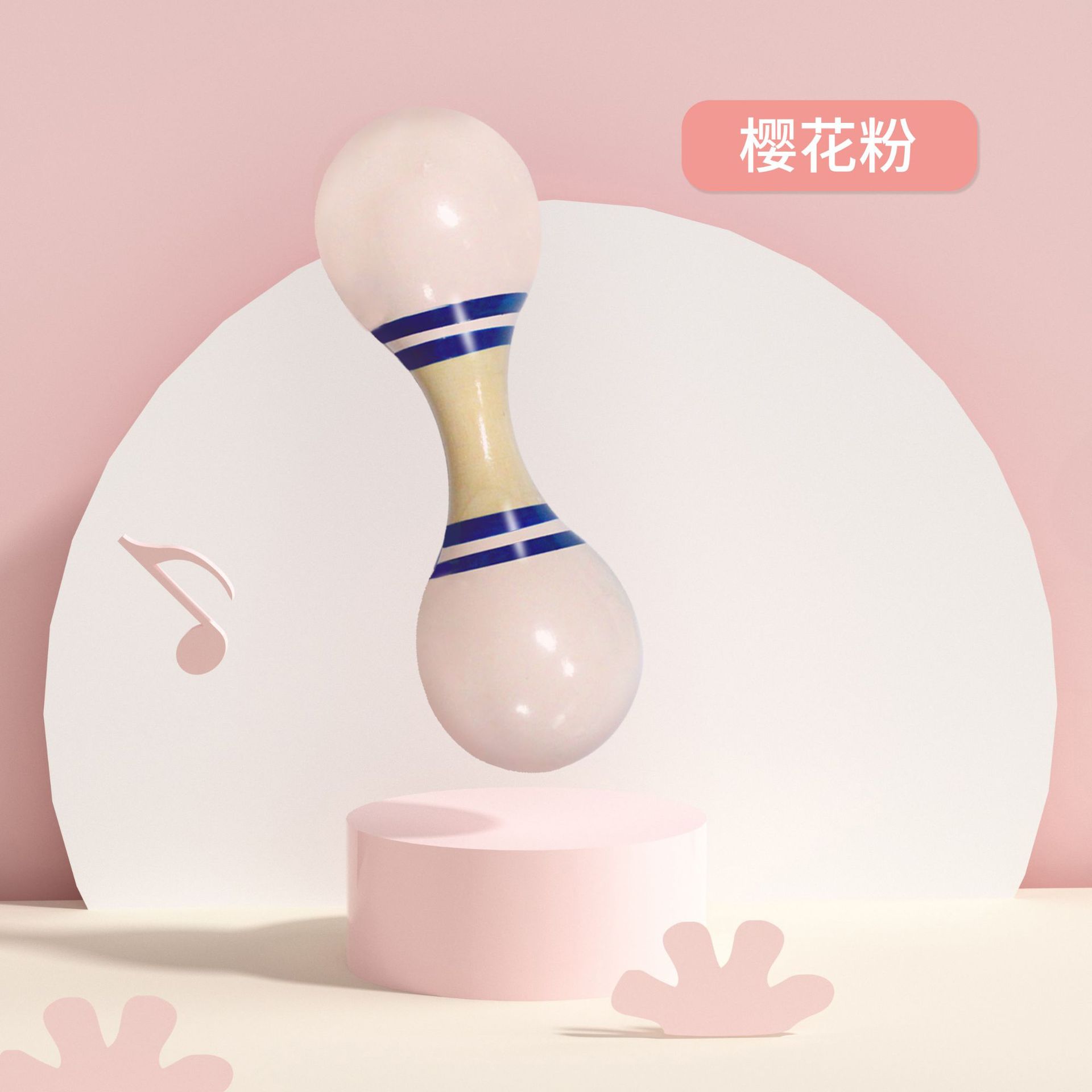 Kindergarten de madera niños escuela danza ejercicios educación temprana música juguete instrumento musical doble cabeza martillo de arena Bola de huevo de arena