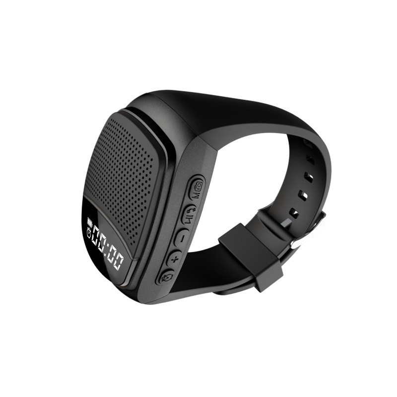 腕時計 Bluetooth スピーカー アウトドア スポーツ ランニング ポータブル カード オーディオ 手首防水ブレスレット サブウーファー 音楽|undefined