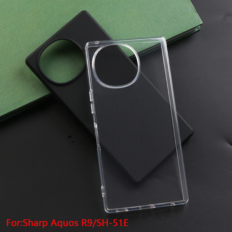 Applicable to Sharp Aquos R9 transparent mobile phone case TPU soft glue material shell SHARP SH-51E protective cover