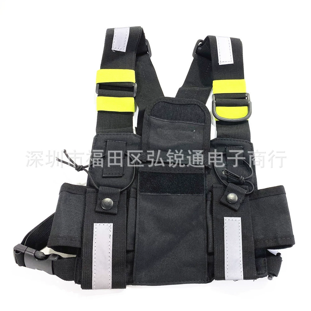 Ручная рация универсальный рюкзак наружная нагрудная Сумка Верховая нагрудная сумка Светоотражающая дежурная сумка для чайника цифровая сумка для хранения