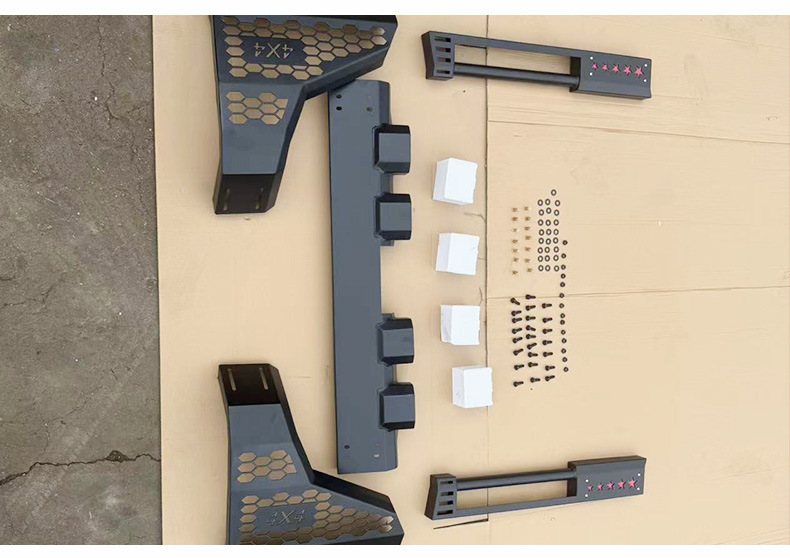 Hilux Revo Pickup Truck Universal Width-Adjustable Four-Light Roll Bar Modification Parts and Accessories