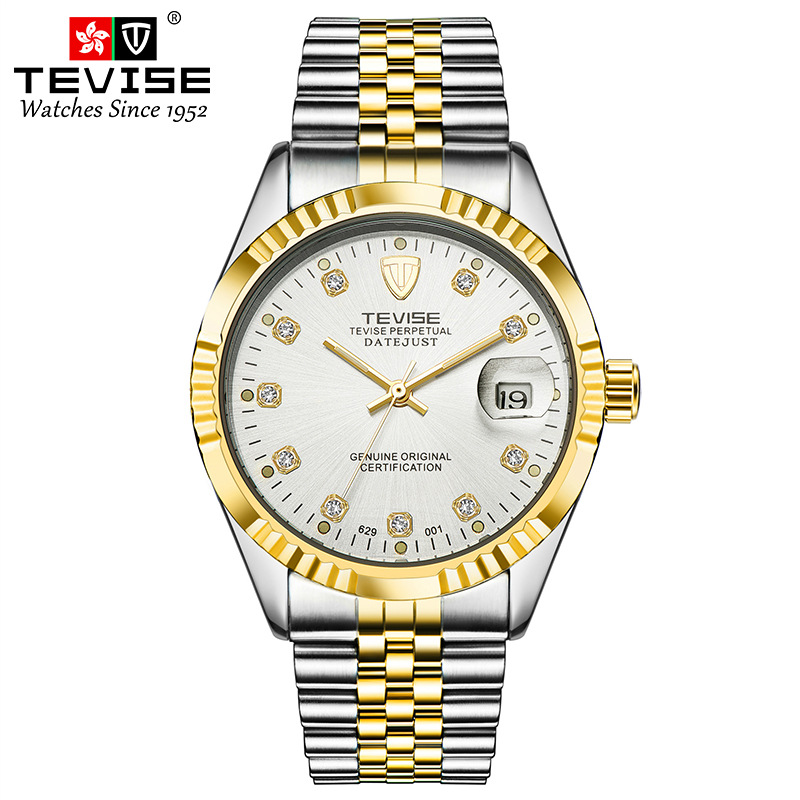 Reloj suizo TEVISE Tevis Impermeable reloj de gama alta reloj luminoso para hombres reloj mecánico completo para hombres reloj mecánico