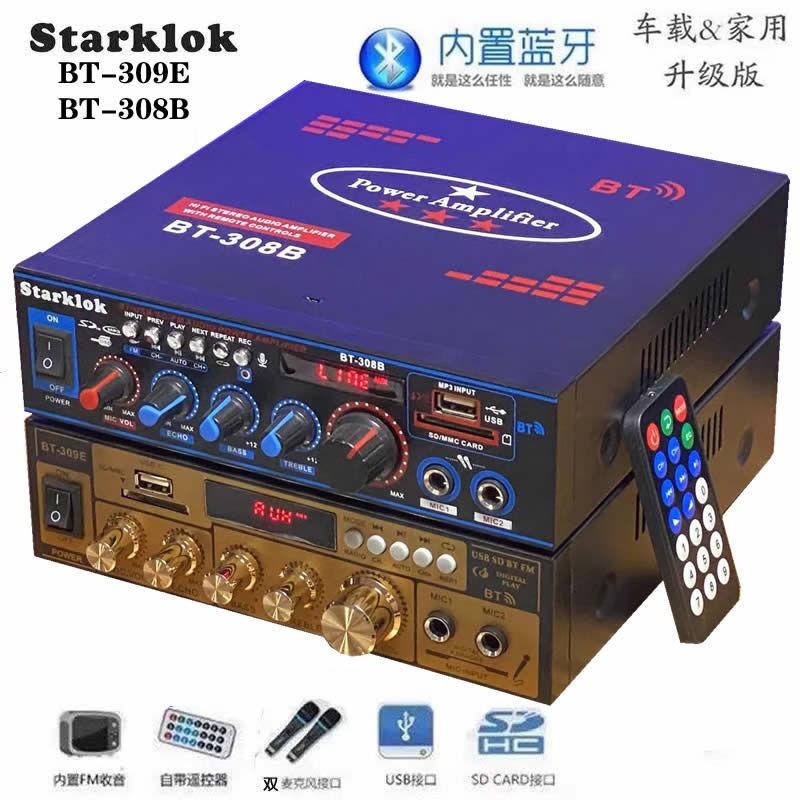 Amplificador de potencia mini pequeño altavoz amplificador de potencia tarjeta USB radio DC 12V 220V amplificador de potencia
