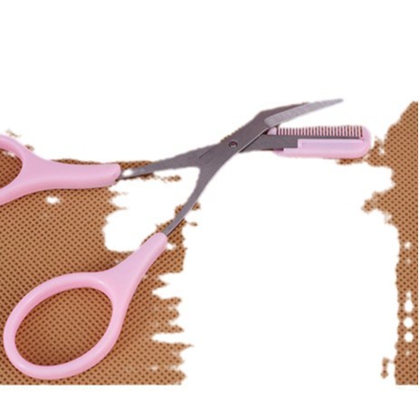 Tijeras de cejas a granel cuchillo con peine de cejas tijeras de maquillaje cortador de cejas tijeras de belleza tijeras de Peine