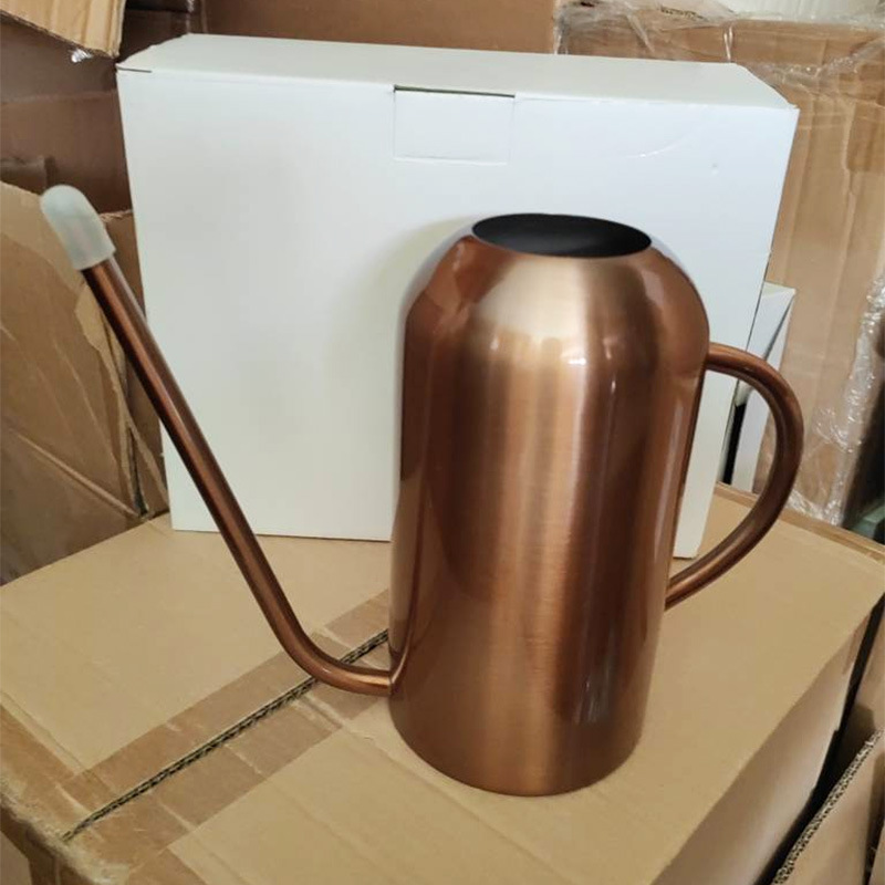 Regadera de boquilla larga para plantas, regadera grande de metal vintage, regadera de acero inoxidable, regadera de gran capacidad de bronce antiguo para flores image 6