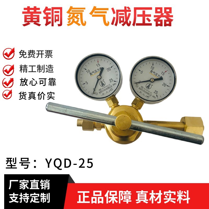 临海市大华仪表YQD-25氮气减压阀25*25mpa管道式高压减压器勇超牌