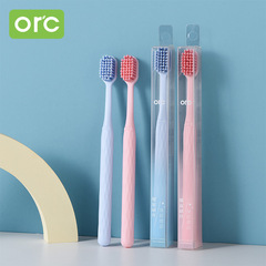 ORC Adult Spiral Wire Toothbrush, Single Piece Boxed, Household Macaron Adult Soft Bristle Toothbrush, Chain Supermarket Wholesale