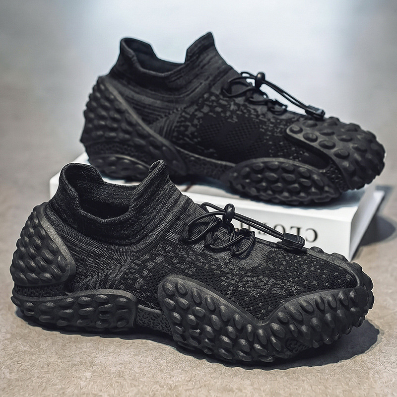 Sports fashionable breathable casual footwear, comfortable footwear, socks, summer 2026, made with flyknit technology, easy to put on
