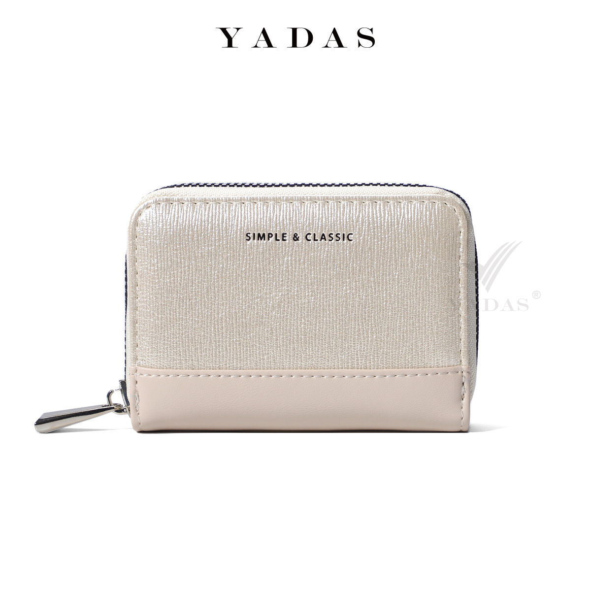 YADAS nueva cremallera mini perla brillante explosión de color sólido multi-cartón órgano de mujer PU bolsa de tarjetas al por mayor