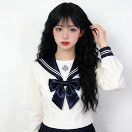 厂家批发欧美时尚假发女长卷发玉米烫水波纹薄刘海快手货源供应商