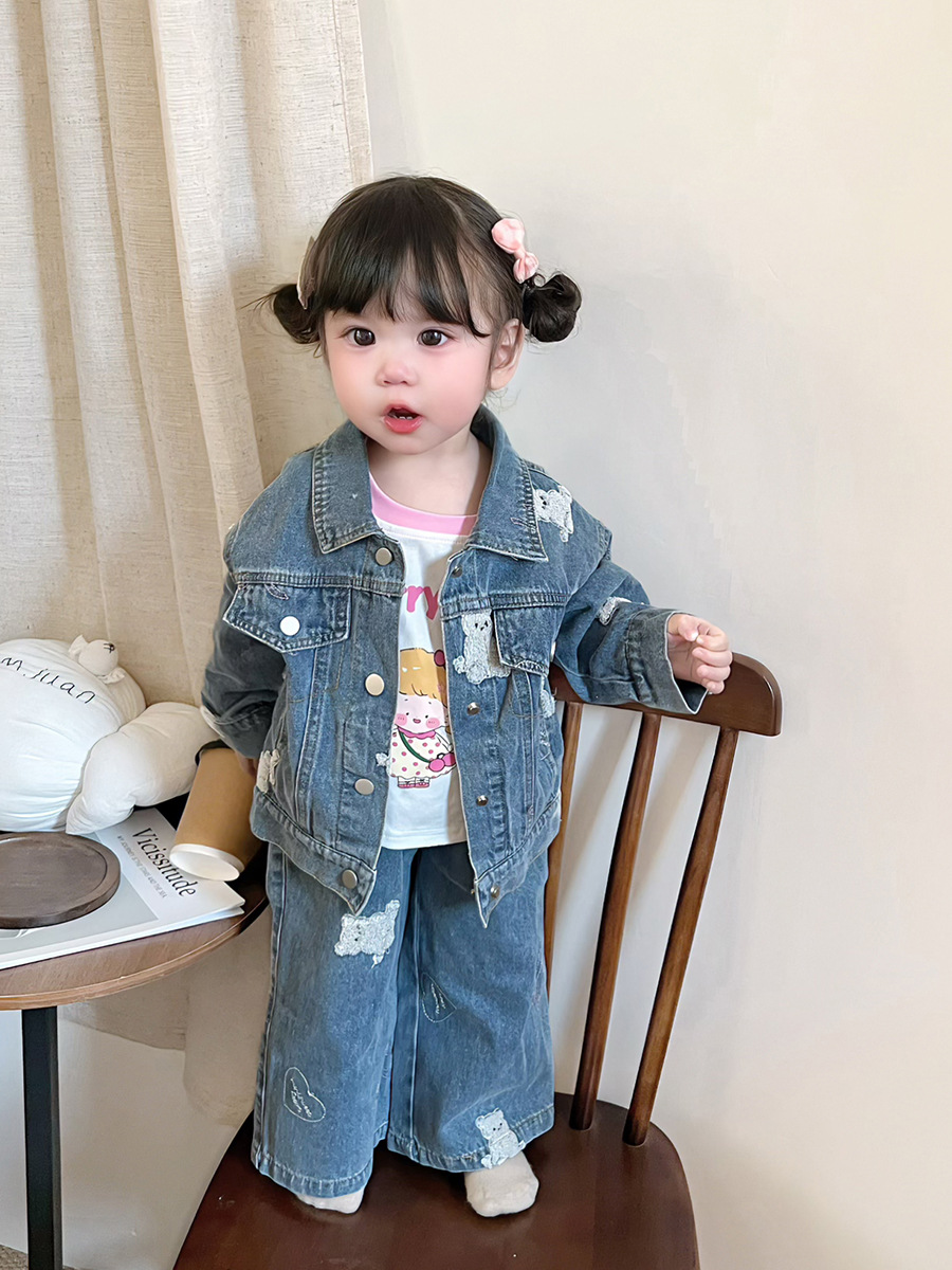 Chaqueta vaquera infantil para niña