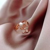 Tide, fashionable one size ring, zirconium from pearl, internet celebrity, Japanese and Korean, simple and elegant design