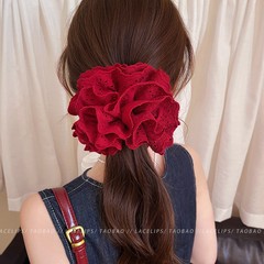 ガーリーな初夏のレースのヘアゴム、ボールヘアロープ、ヘアゴム、高弾性で耐久性のあるヘアアクセサリー
