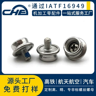 加工非标卡扣螺钉篷布组合螺丝十字纽扣螺丝304不锈钢大白扣螺丝