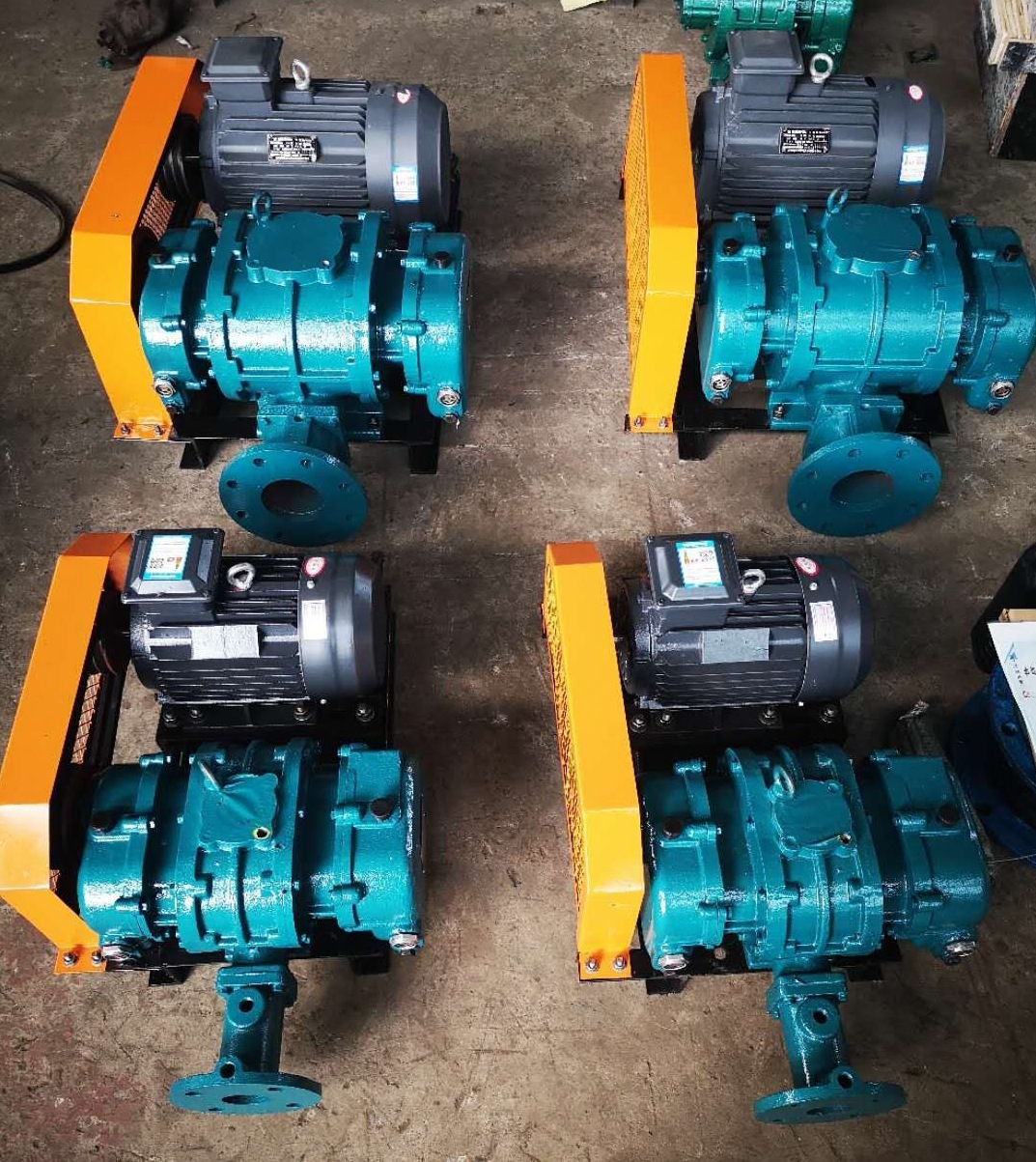 厂家供应三叶罗茨鼓风机气力输送罗茨鼓风机水产养殖曝气增氧气泵