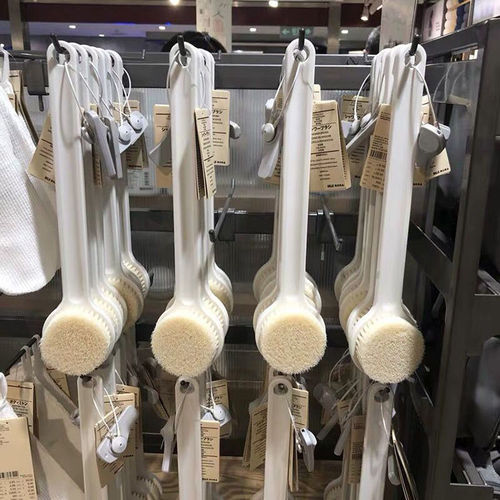 Bath brush soft bristle loofah long handle back scrubber for washing back without help, a magic tool for bathing and back scrubbing.