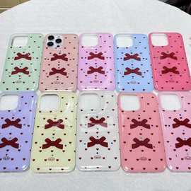 透明镂空蝴蝶图案手机壳适用苹果13promax防摔11/12软iPhone14/15