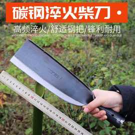 劈柴砍树砍柴刀农用猛钢蔑竹大刀户外伐木丛林多功能开路直刀包邮