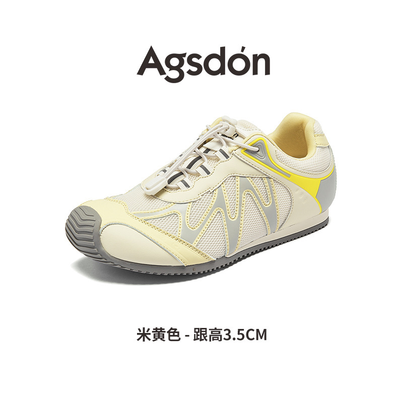 奥古狮登德训鞋女2025新款秋季复古小众赛车鞋平底运动鞋小白板鞋|undefined