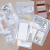 Sticker, storage bag PVC, storage system, paper tape, 6 pieces, tear-off sheet, scheduler