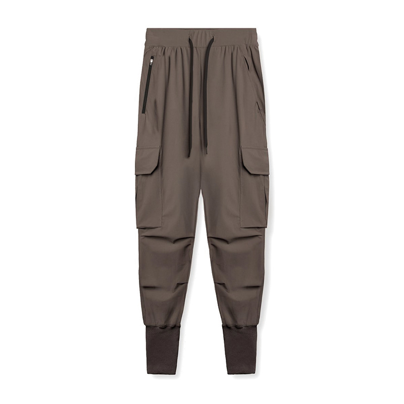 Zomer casual trendy merk multi-bag werk heren lichtbord effen kleur kleine voet mond sneldrogende sportbroek_voghion.com