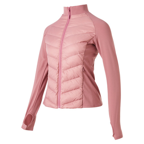 Lulu sport down jacket for women, stand-up collar, skiing slim fit, lightweight and warm, running jacket, yoga casual top