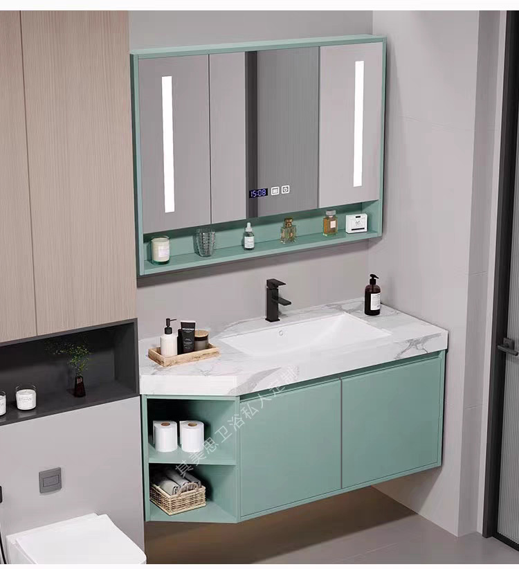 Processing of irregularly cut corner bathroom washbasins, rock plate ceramic washbasins, and beveled corner bathroom cabinets undefined