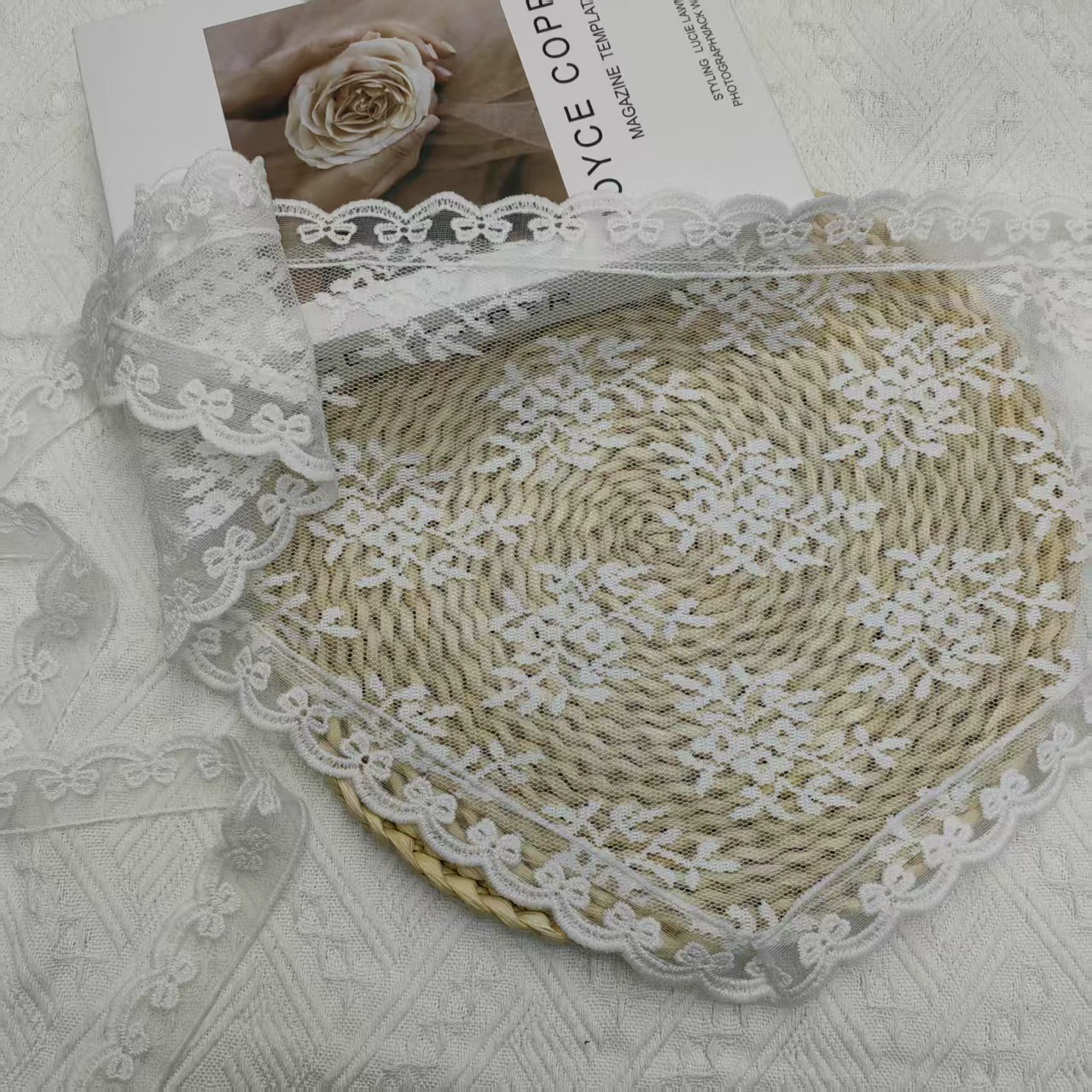 Аксессуары из кружева, шарф-напонка одного размера, декоративный пояс/шарф-шея, дизайны с цветами и бантом
