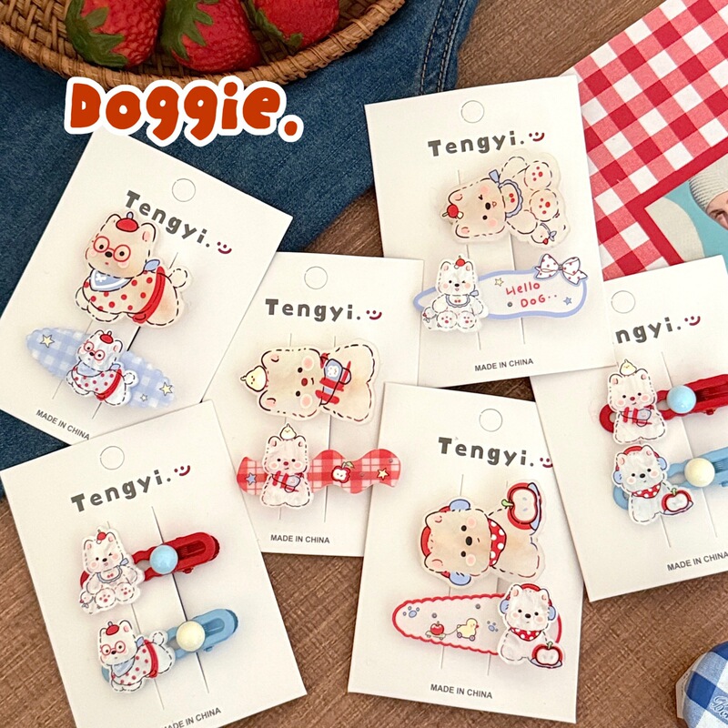 Cute Cartoon West Highland Puppy Hairpin Sweet Acrylic Hair Accessory Versatile Duckbill Clip for Girls Bangs Side Clip Cute Cartoon West Highland Puppy Hairpin Sweet Acrylic Hair Accessory Versatile Duckbill Clip for Girls Bangs Side Clip